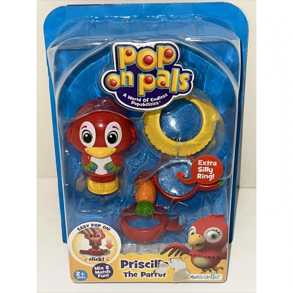 Pop on Pals Priscilla The Parrot Mix & Match Fun Toy Figure Spin Master New‎ A6
